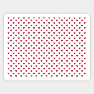 heart pattern aesthetic pinterest coquette dollette red Sticker